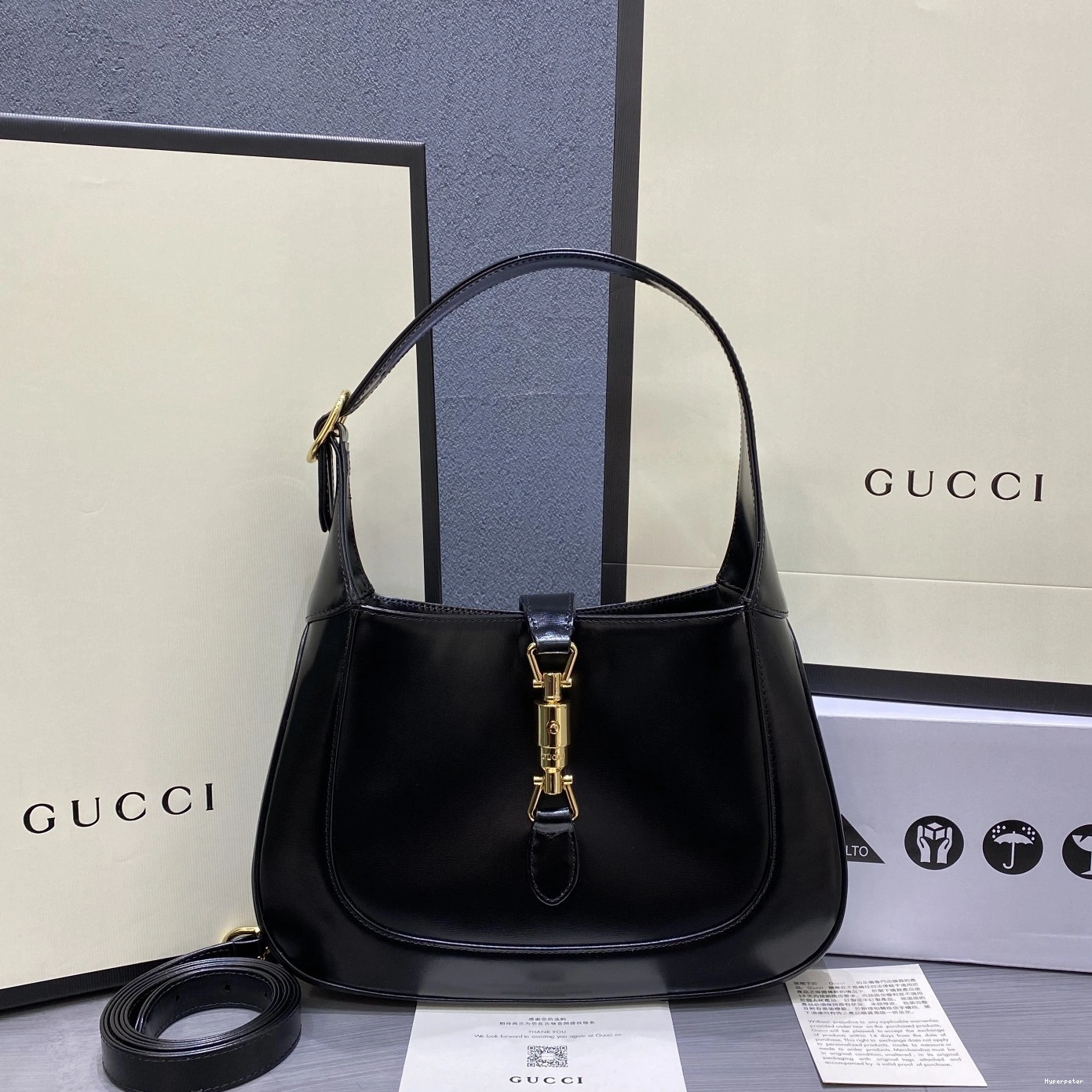 Hyper Peter small Jackie bag hobo 1961 GUCCI 0824